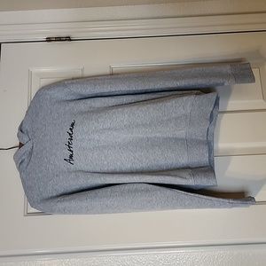 Primark size small Amsterdam hoodie light gray with navy blue letters
